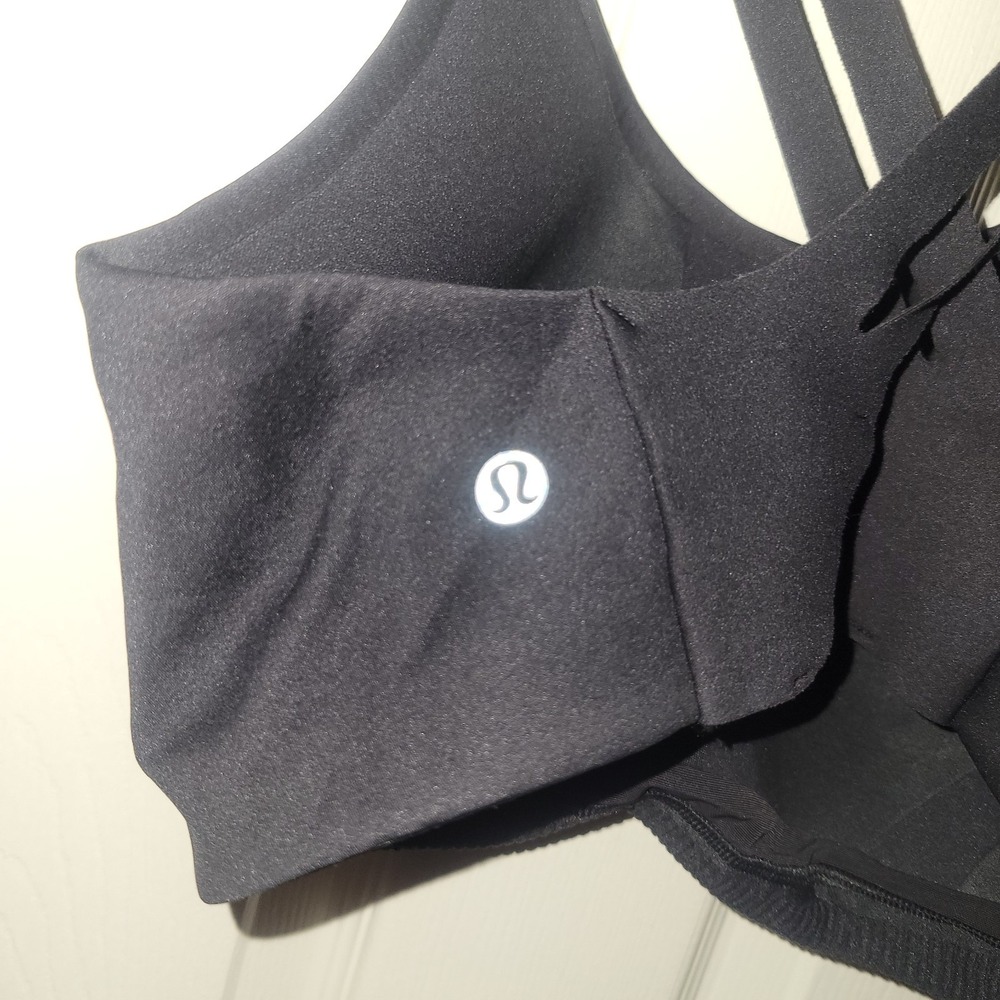 Lululemon AirSupport Bra *High Support Cups BLK/ASGY Size 34D - Picture 4 of 6